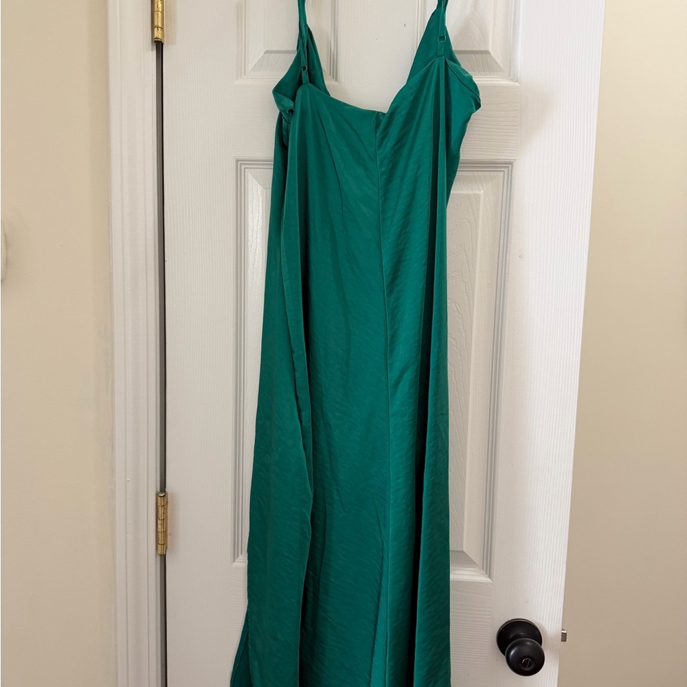 Justify Green Draped Slip Dress - Women - Picture 3 of 3